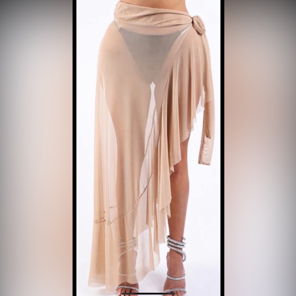 New Beach Swim Coverup Skirt Sarong